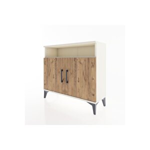 Arges Şifonyer 2 Raflı 2 Kapaklı 88x30x80 Aytaşı-çam