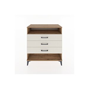 Hyperion Şifonyer Tek Raflı 3 Çekmeceli 88x44x96 Çam-aytaşı