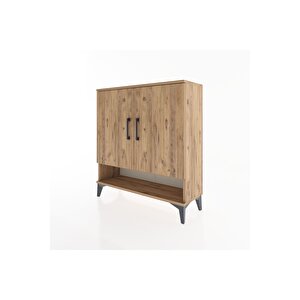 Arges Şifonyer 3 Raflı 2 Kapaklı 88x30x96 Çam-çam