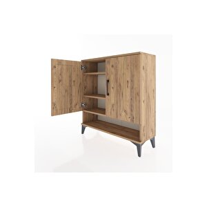 Arges Şifonyer 3 Raflı 2 Kapaklı 88x30x96 Çam-çam