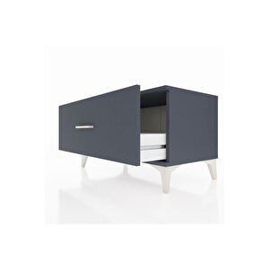 Hyperion Şifonyer Tek Çekmeceli 88x44x48 Antrasit-antrasit