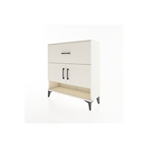 Arges Şifonyer 2 Raflı Tek Çekmeceli 2 Kapaklı 88x30x96 Aytaşı-aytaşı