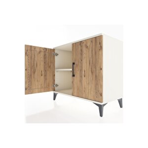 Hyperion Şifonyer Tek Raflı 2 Kapaklı 88x44x80 Aytaşı-çam