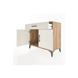 Hyperion Şifonyer Tek Çekmeceli 2 Kapaklı 88x44x80 Çam-aytaşı