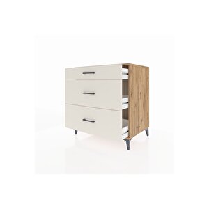 Kronos Şifonyer 3 Çekmeceli 88x59x96 Çam-aytaşı