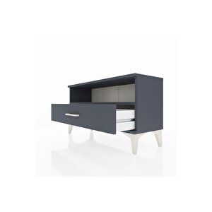 Arges Şifonyer Tek Raflı Tek Çekmeceli 88x30x48 Antrasit-antrasit