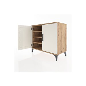 Hyperion Şifonyer 3 Raflı 2 Kapaklı 88x44x80 Çam-aytaşı