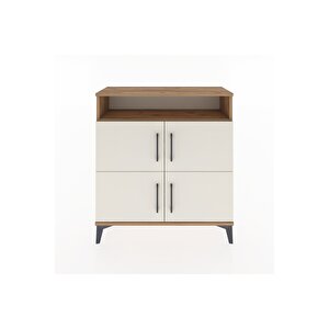 Arges Şifonyer 4 Raflı 4 Kapaklı 88x30x96 Çam-aytaşı