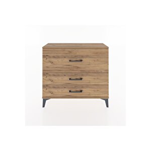 Arges Şifonyer 3 Çekmeceli 88x30x80 Çam-çam