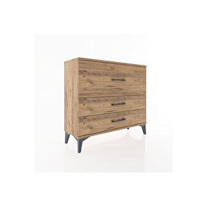 Arges Şifonyer 3 Çekmeceli 88x30x80 Çam-çam