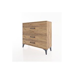 Arges Şifonyer 3 Çekmeceli 88x30x80 Çam-çam
