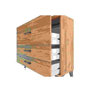 Arges Şifonyer 3 Çekmeceli 88x30x80 Çam-çam