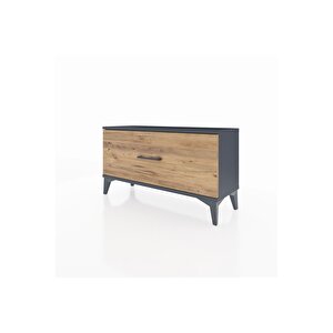 Arges Şifonyer Tek Çekmeceli 88x30x48 Antrasit-çam