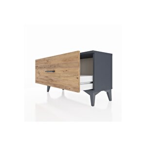 Arges Şifonyer Tek Çekmeceli 88x30x48 Antrasit-çam