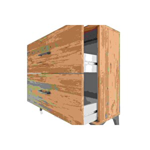 Arges Şifonyer 2 Çekmeceli 88x30x80 Çam-çam