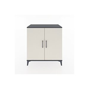 Hyperion Şifonyer 2 Kapaklı 88x44x96 Antrasit-aytaşı