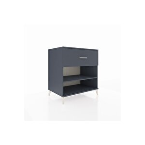 Kronos Şifonyer Tek Raflı Tek Çekmeceli 88x59x96 Antrasit-antrasit