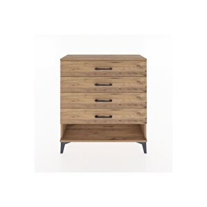 Arges Şifonyer 4 Çekmeceli 88x30x96 Çam-çam