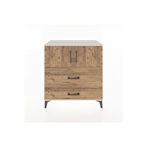 Hyperion Şifonyer Tek Raflı 2 Çekmeceli 2 Kapaklı 88x44x96 Aytaşı-çam