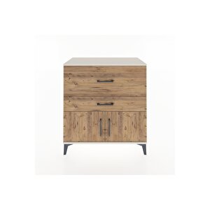 Hyperion Şifonyer Tek Raflı 2 Çekmeceli 2 Kapaklı 88x44x96 Aytaşı-çam