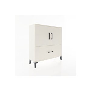 Arges Şifonyer 2 Raflı Tek Çekmeceli 2 Kapaklı 88x30x96 Aytaşı-aytaşı