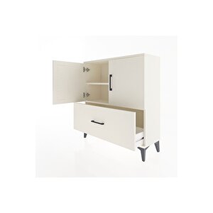 Arges Şifonyer 2 Raflı Tek Çekmeceli 2 Kapaklı 88x30x96 Aytaşı-aytaşı