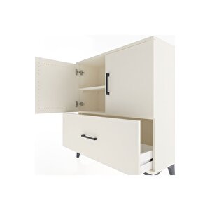 Arges Şifonyer 2 Raflı Tek Çekmeceli 2 Kapaklı 88x30x96 Aytaşı-aytaşı