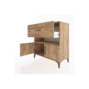 Hyperion Şifonyer Tek Raflı Tek Çekmeceli 2 Kapaklı 88x44x96 Çam-çam