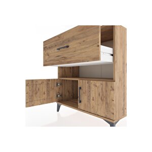 Hyperion Şifonyer Tek Raflı Tek Çekmeceli 2 Kapaklı 88x44x96 Çam-çam