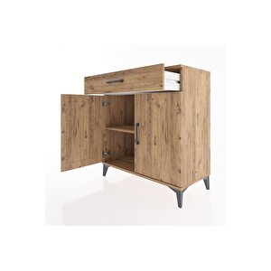 Hyperion Şifonyer Tek Raflı Tek Çekmeceli 2 Kapaklı 88x44x96 Çam-çam