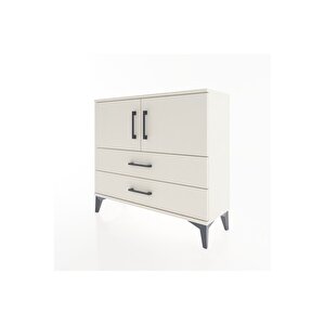 Arges Şifonyer 2 Raflı 2 Çekmeceli 2 Kapaklı 88x30x80 Aytaşı-aytaşı