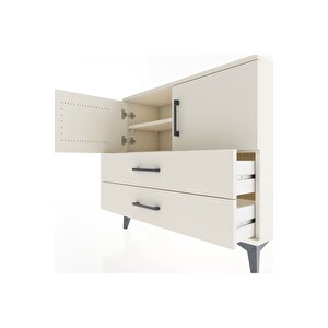 Arges Şifonyer 2 Raflı 2 Çekmeceli 2 Kapaklı 88x30x80 Aytaşı-aytaşı