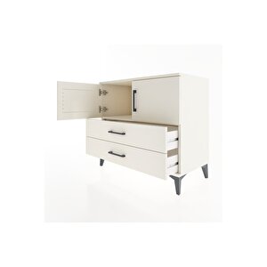 Hyperion Şifonyer Tek Raflı 2 Çekmeceli 2 Kapaklı 88x44x80 Aytaşı-aytaşı