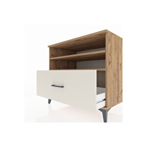 Kronos Şifonyer 2 Raflı Tek Çekmeceli 88x59x80 Çam-aytaşı