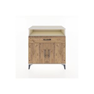 Hyperion Şifonyer Tek Raflı Tek Çekmeceli 2 Kapaklı 88x44x96 Aytaşı-çam