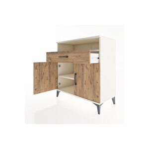 Hyperion Şifonyer Tek Raflı Tek Çekmeceli 2 Kapaklı 88x44x96 Aytaşı-çam