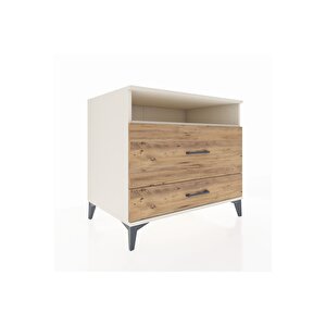 Kronos Şifonyer Tek Raflı 2 Çekmeceli 88x59x80 Aytaşı-çam