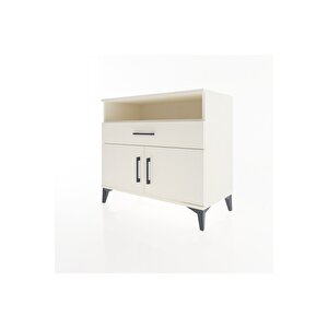 Hyperion Şifonyer 2 Raflı Tek Çekmeceli 2 Kapaklı 88x44x80 Aytaşı-aytaşı