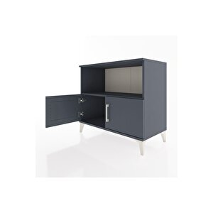 Hyperion Şifonyer Tek Raflı 2 Kapaklı 88x44x80 Antrasit-antrasit