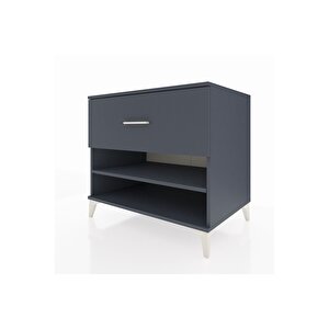 Kronos Şifonyer Tek Raflı Tek Çekmeceli 88x59x80 Antrasit-antrasit