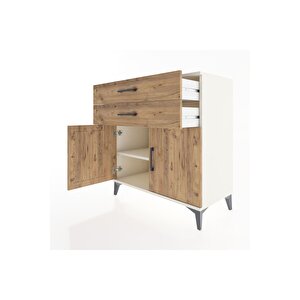 Hyperion Şifonyer Tek Raflı 2 Çekmeceli 2 Kapaklı 88x44x96 Aytaşı-çam