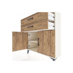 Hyperion Şifonyer Tek Raflı 2 Çekmeceli 2 Kapaklı 88x44x96 Aytaşı-çam