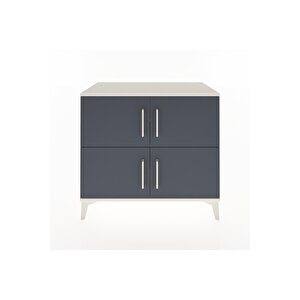 Hyperion Şifonyer 4 Raflı 4 Kapaklı 88x44x80 Aytaşı-antrasit