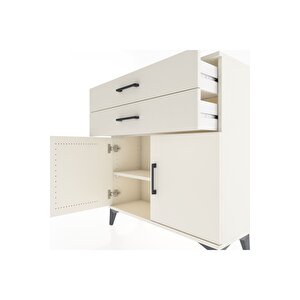 Arges Şifonyer Tek Raflı 2 Çekmeceli 2 Kapaklı 88x30x96 Aytaşı-aytaşı