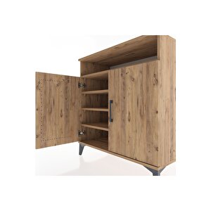 Hyperion Şifonyer 4 Raflı 2 Kapaklı 88x44x96 Çam-çam