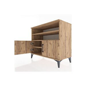 Hyperion Şifonyer 3 Raflı 2 Kapaklı 88x44x80 Çam-çam