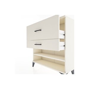 Arges Şifonyer Tek Raflı 2 Çekmeceli 88x30x96 Aytaşı-aytaşı