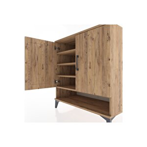 Hyperion Şifonyer 4 Raflı 2 Kapaklı 88x44x96 Çam-çam