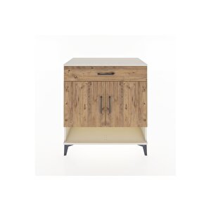 Hyperion Şifonyer Tek Raflı Tek Çekmeceli 2 Kapaklı 88x44x96 Aytaşı-çam