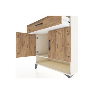 Hyperion Şifonyer Tek Raflı Tek Çekmeceli 2 Kapaklı 88x44x96 Aytaşı-çam